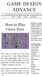Mobile Screenshot of gamedesignadvance.com